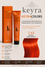 Keyra Keyracolors – 7.43 Biondo Rame Dorato 100 Ml