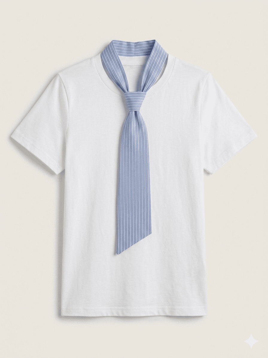 IMG_3081 T-Shirt "Urban Tailor" Con Cravatta Integrata - immagine 1